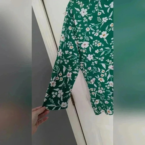 Croft And Barrow Three-Quarter Sleeve Women's Top Size Lg Floral Boat Neck (EUC) - Picture 8 of 12